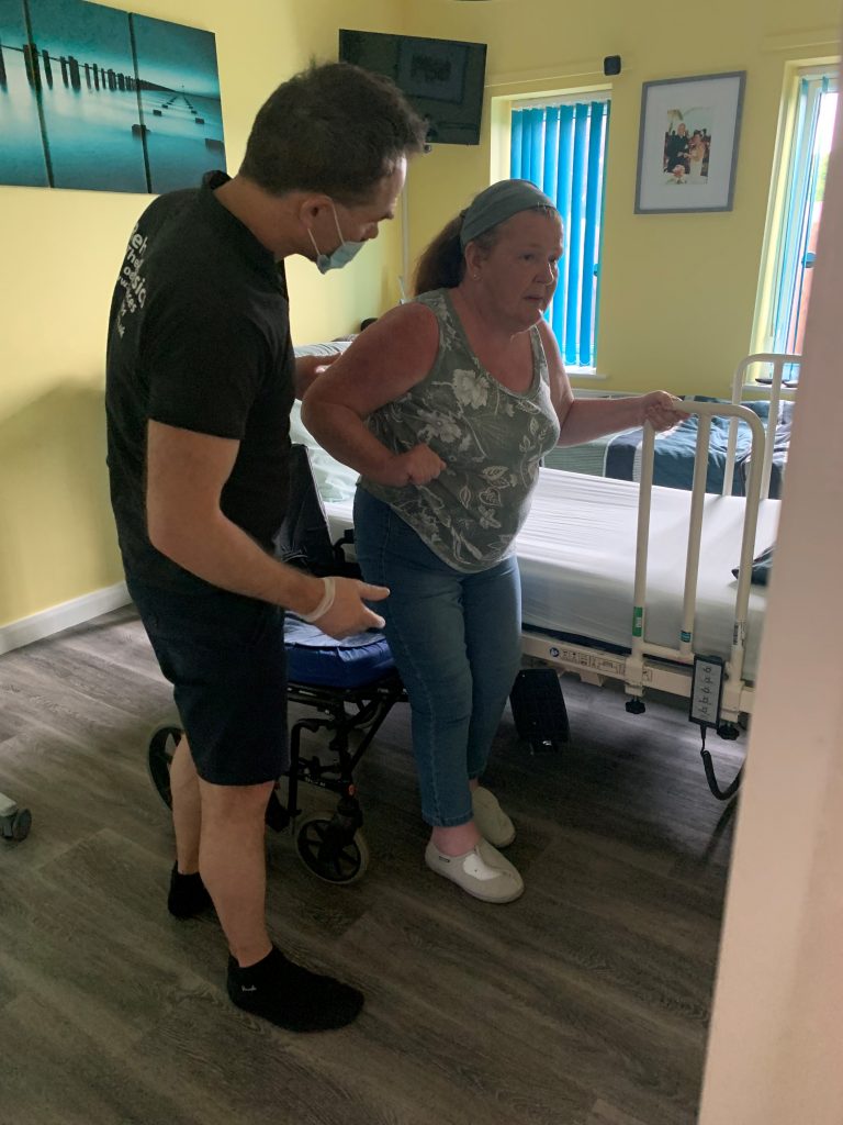 Kathleen making significant progress with her physical strength and walking due to the support of physiotherapists and our Voyage Specialist Healthcare team.
