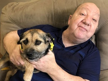 Paul’s new furry friend helps boost his confidence